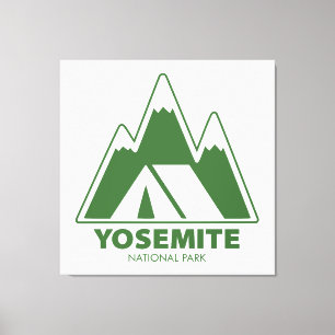 Yosemite National Park Mountains Camping Canvas Print