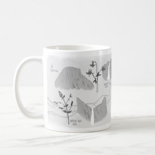 Yosemite National Park Mug in GREY