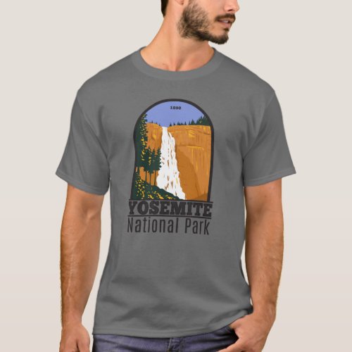 Yosemite National Park Nevada Falls California T_Shirt