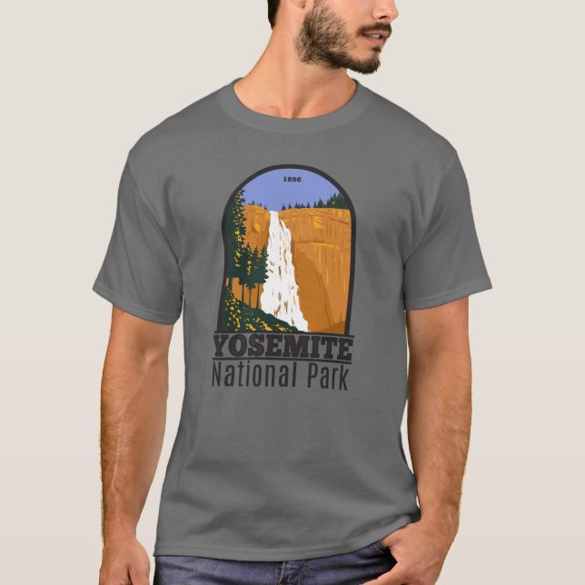 Yosemite National Park Nevada Falls California T-Shirt (Front)