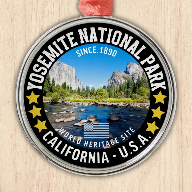 Yosemite National Park Photo Landscape Metal Ornament (Creator Uploaded)