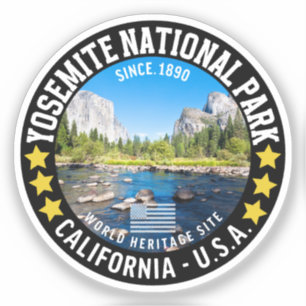 Yosemite National Park Photo Landscape Sticker