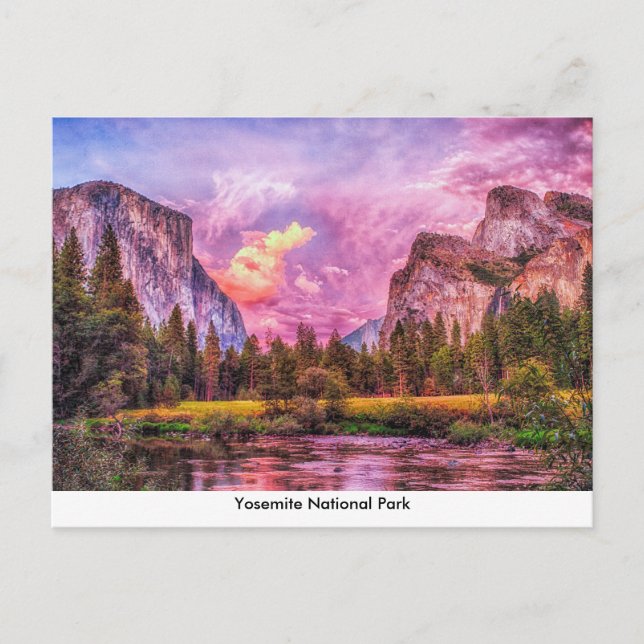 Yosemite National Park Post Card (Front)