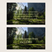 Yosemite National Park Psalm Wallet Card (Front & Back)