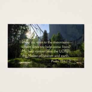 Yosemite National Park Psalm Wallet Card