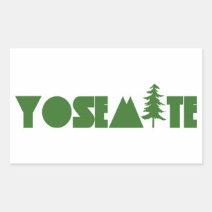 Yosemite National Park Rectangular Sticker