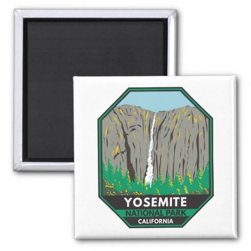 Yosemite National Park Ribbon Falls California   Magnet
