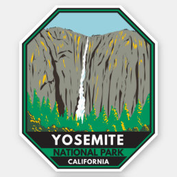 Yosemite National Park Ribbon Falls California Sticker
