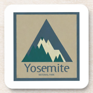 Yosemite National Park Rustic Beverage Coaster