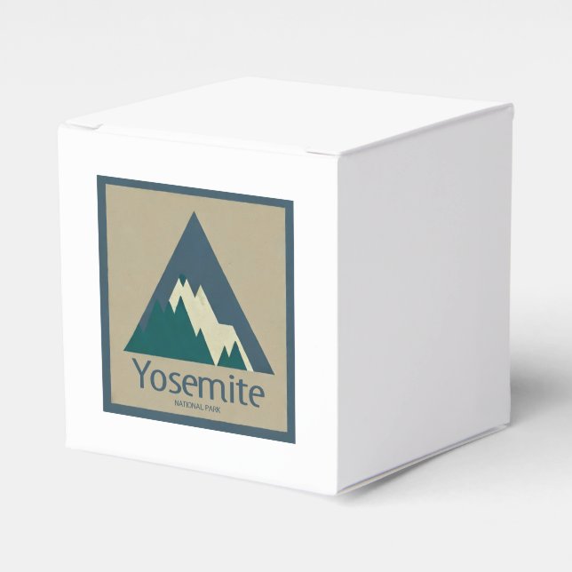Yosemite National Park Rustic Favor Boxes (Front Side)