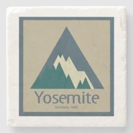 Yosemite National Park Rustic Stone Coaster