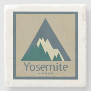 Yosemite National Park Rustic Stone Coaster