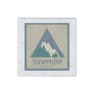Yosemite National Park Rustic Stone Magnet