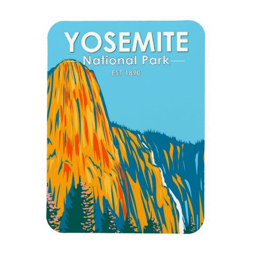 Yosemite National Park Sentinel Fall California Magnet