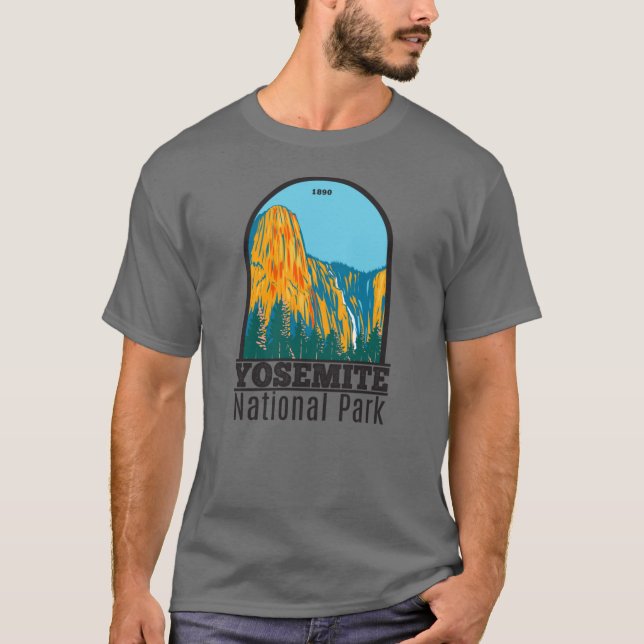 Yosemite National Park Sentinel Fall California T-Shirt (Front)
