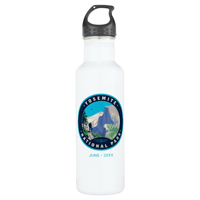 Yosemite National Park Stainless Steel Water Bottle (Front)