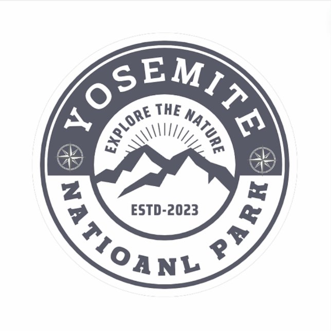 Yosemite National Park Sticker (Front)