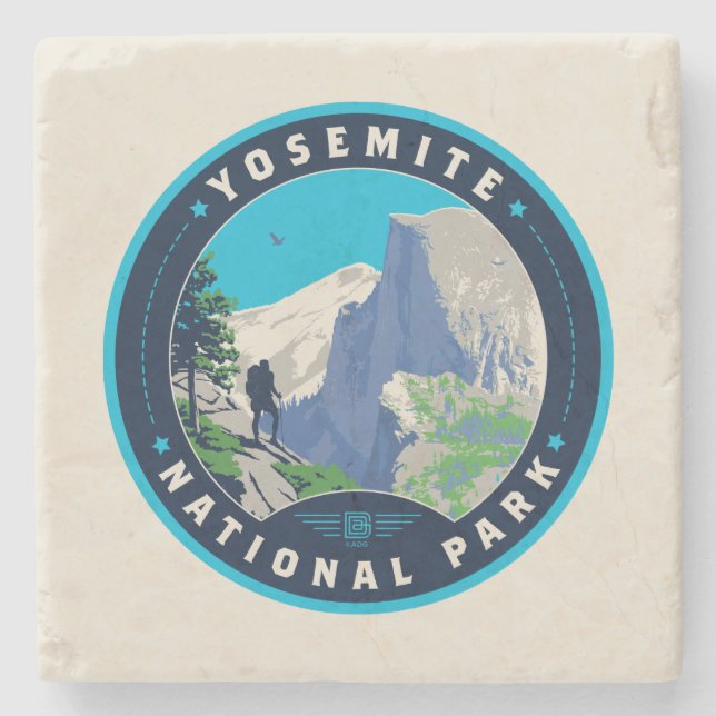 Yosemite National Park Stone Coaster (Front)