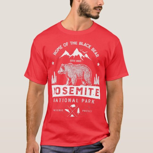 Yosemite National Park T California Bear Vintage G T_Shirt