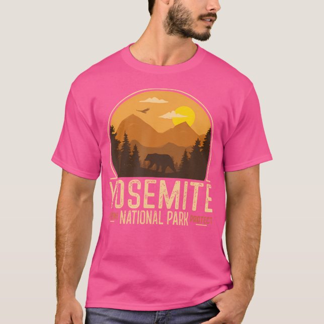 Yosemite National Park Tee Adventure Retro Vintage (Front)