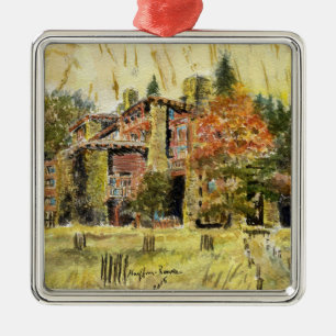 Yosemite National Park: The Ahwahnee Hotel Metal Ornament