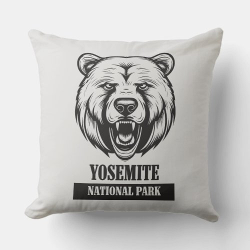 Yosemite National Park Throw Pillow