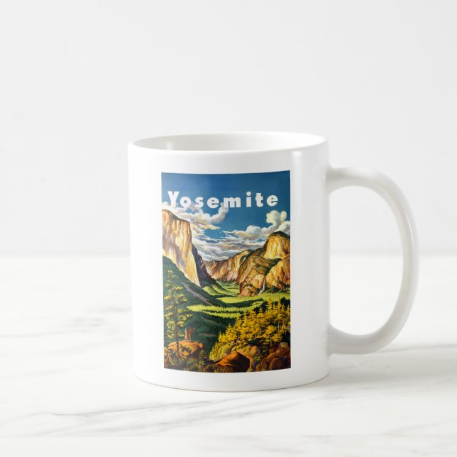 Yosemite National Park Travel Art Coffee Mug (Right)
