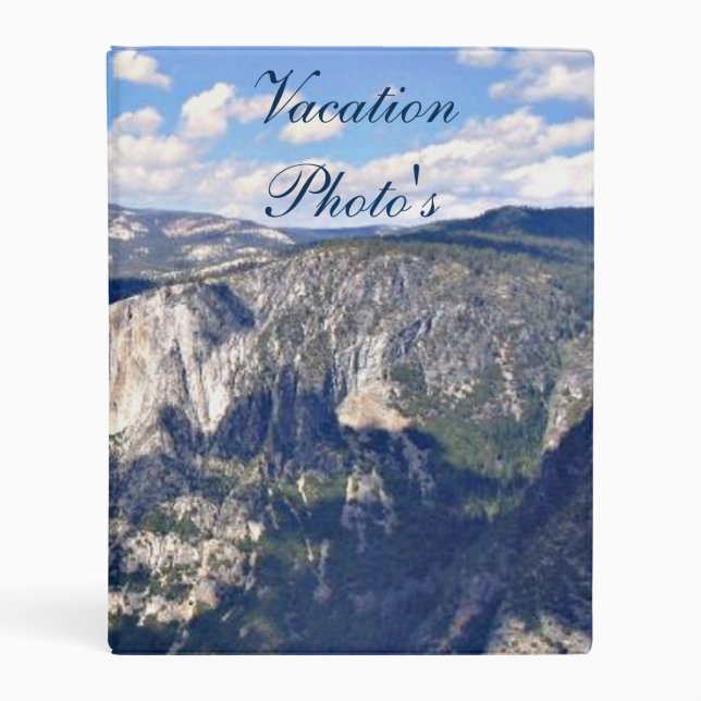 Yosemite National Park Vacation Photo Album Mini Binder (Front)