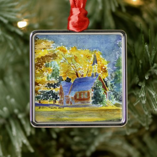 Yosemite National Park  Valley Chapel Metal Ornament