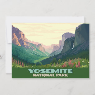 Yosemite National Park Valley Half Dome Invitation