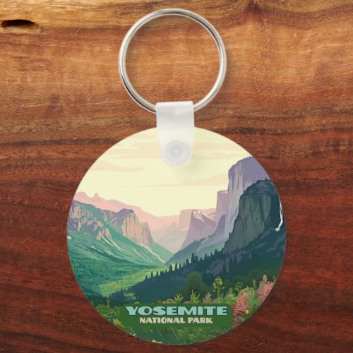 Yosemite National Park Valley Half Dome Keychain
