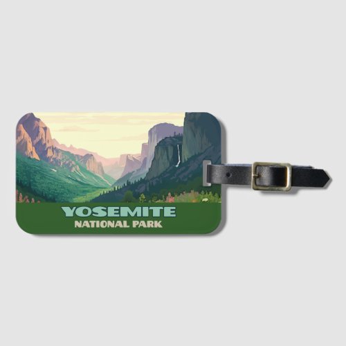 Yosemite National Park Valley Half Dome Luggage Tag