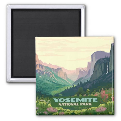 Yosemite National Park Valley Half Dome Magnet