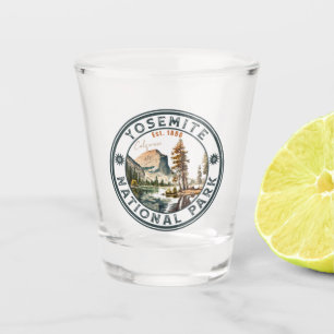 Yosemite National Park Vintage Mountain Souvenirs Shot Glass