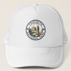 Yosemite National Park Vintage Mountain Souvenirs Trucker Hat
