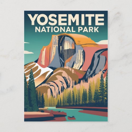 Yosemite National Park Vintage  Postcard