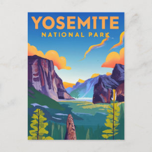 Yosemite National Park Vintage Postcard