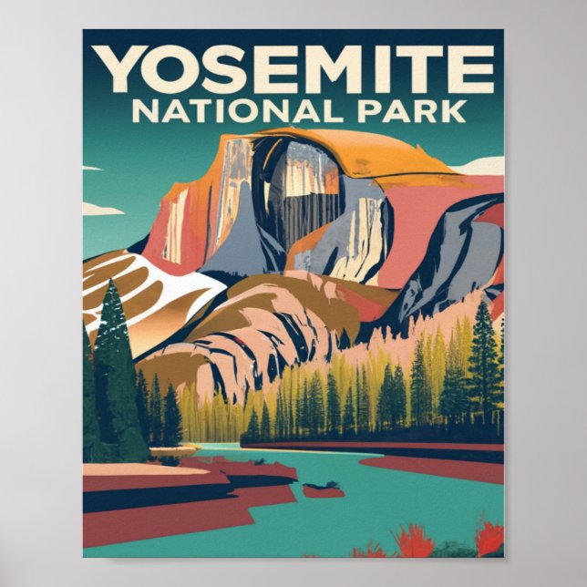 Yosemite National Park Vintage  Poster (Front)