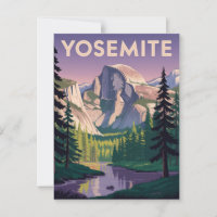 Yosemite National Park Vintage Travel Poster