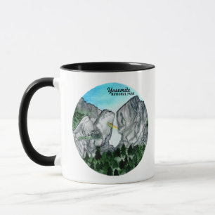 Yosemite National Park Watercolor Art Mug