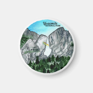 Yosemite National Park Watercolor Magnet