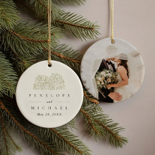 Yosemite National Park Wedding Favor Photo Ceramic Ornament