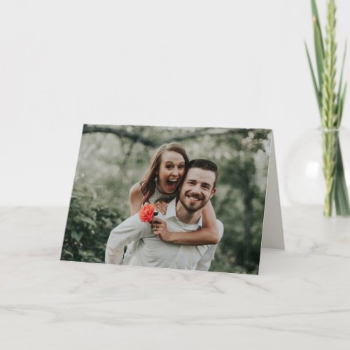 Yosemite National Park Wedding Photo Thank You Card