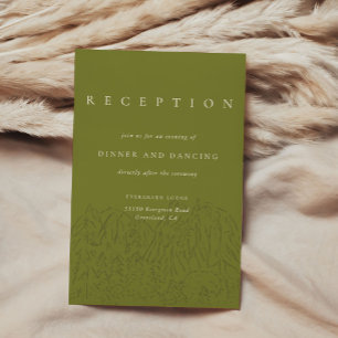 Yosemite National Park Wedding Reception Enclosure Invitation