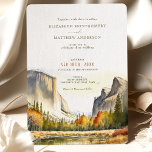 Yosemite National Park Wedding Watercolor Invitation<br><div class="desc">Introducing the Yosemite National Park Wedding Invitation, beautifully painted in watercolors! This stunning invitation features a typical Yosemite National Park Mountain View. Our invitation is customizable, so you can easily edit the text to fit your wedding details. Choose from a variety of font styles and colors to match your theme....</div>