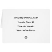 Yosemite National Park, Yosemite Chapel #3 (Back Horizontal)