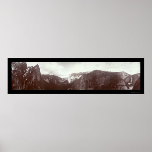 Yosemite Panoramic Photo 1899 Poster