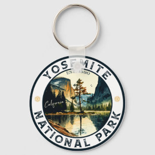 Yosemite Park California mountain climbing Keychain