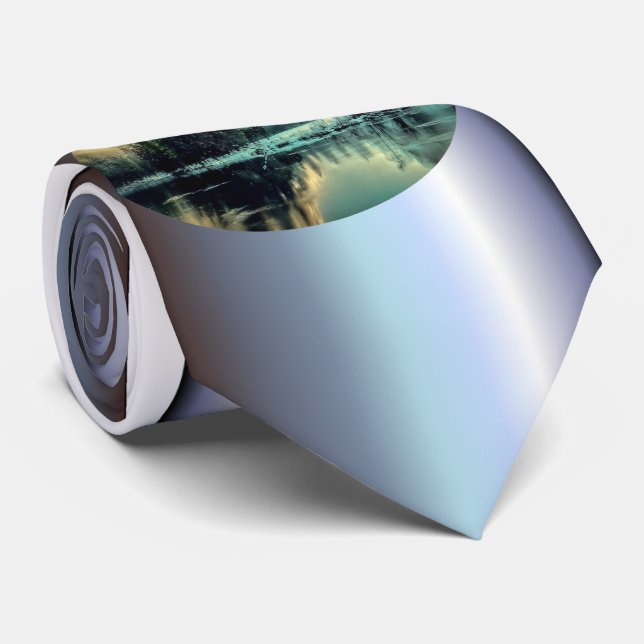 Yosemite Park Sunrise Neck Tie (Rolled)