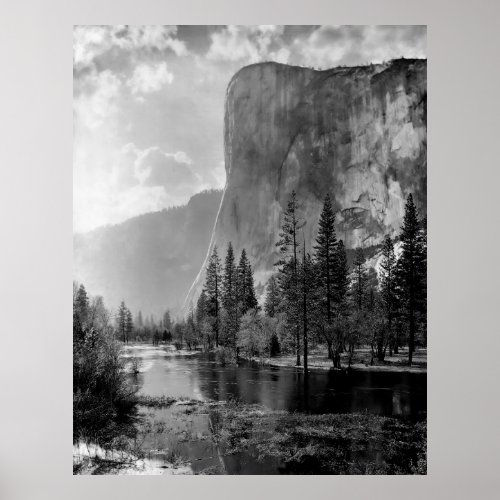 YOSEMITE PARKS EL CAPITAN and MERCED R c 1900 Poster